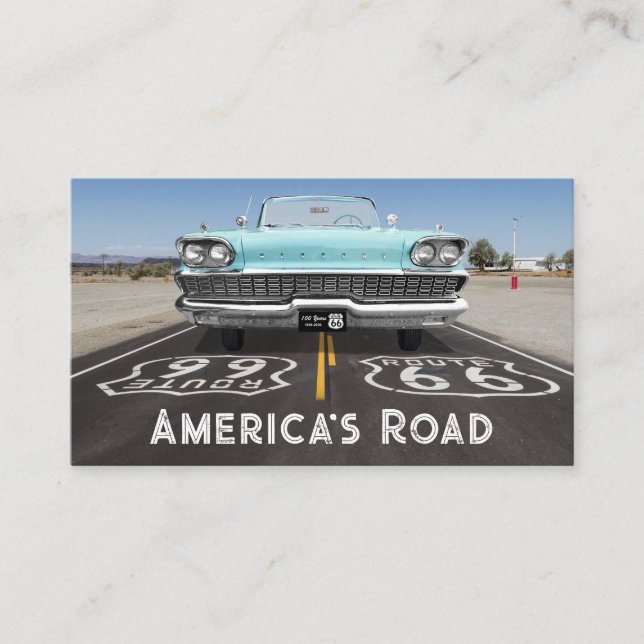 Tarjeta De Visita Ruta 66 Centenario Histórico (Anverso)