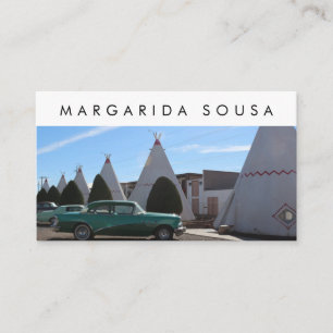 Tarjeta De Visita Ruta 66 TeePee Viaje Retro Viaje Turismo Retro
