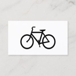 Tarjeta De Visita Ruta de Bicicleta Negra
