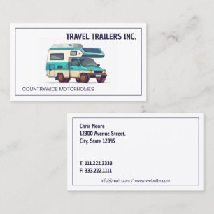 Tarjeta De Visita RV Motorhome Service