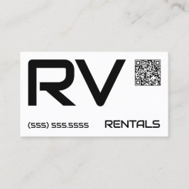 Tarjeta De Visita 🏕️ RV Rentals Personalizado QR