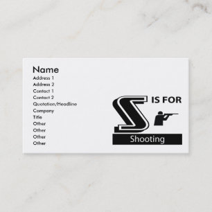 Tarjeta De Visita S está para tirar