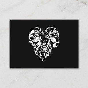 Tarjeta De Visita Sabbatic Baphomet Goat Evil Satanic
