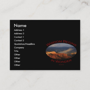 Tarjeta De Visita sabiduría