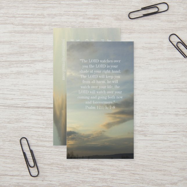 Tarjeta De Visita Sacerdote del pastor el | del cristiano el | (Anverso/Reverso In Situ)