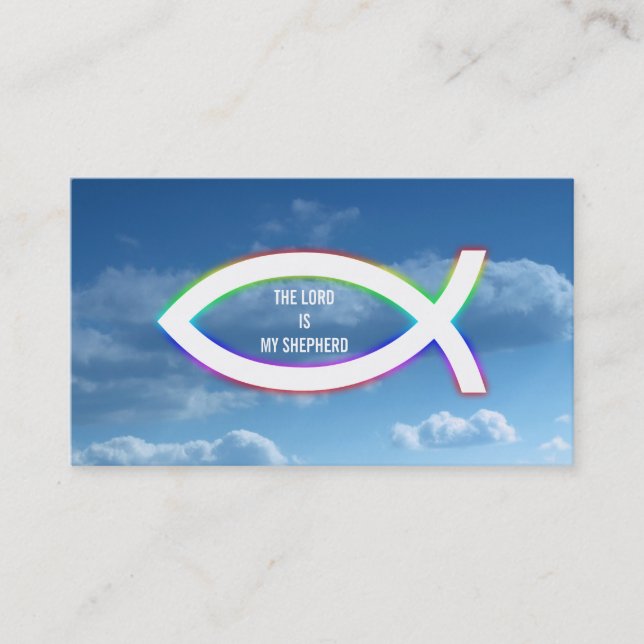 Tarjeta De Visita Sacerdote del pastor el | del cristiano el | (Anverso)