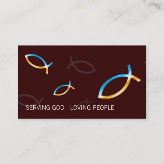 Tarjeta De Visita Sacerdote del pastor el | del cristiano el | (Anverso)