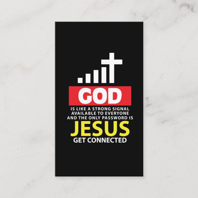 Tarjeta De Visita Sacerdote Jesús del regalo de la religión del (Anverso)