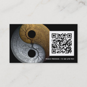 Tarjeta De Visita Sacred Balance Símbolo Yin Yang