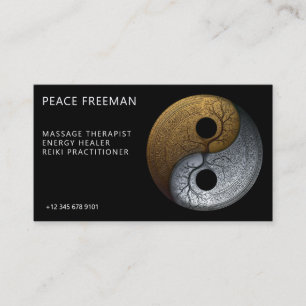 Tarjeta De Visita Sacred Balance Símbolo Yin Yang