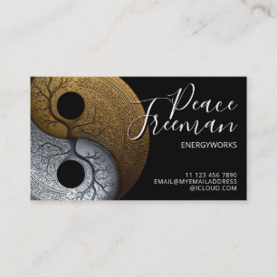 Tarjeta De Visita Sacred Balance Símbolo Yin Yang