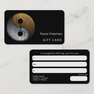 Tarjeta De Visita Sacred Balance Símbolo Yin Yang