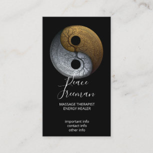 Tarjeta De Visita Sacred Balance Símbolo Yin Yang