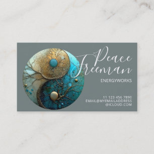 Tarjeta De Visita Sacred Balance Símbolo Yin Yang