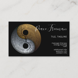 Tarjeta De Visita Sacred Balance Símbolo Yin Yang