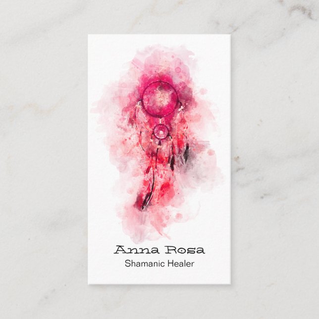 Tarjeta De Visita *~* Sacro Shaman Tribal Shaman QR (Anverso)