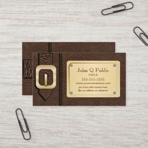 Tarjeta De Visita Saddlebag de Brown