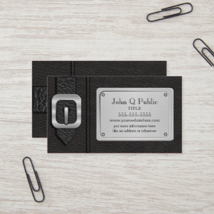 Tarjeta De Visita Saddlebag negro