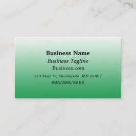 Tarjeta De Visita Sage Green y Black Simple Business