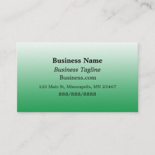 Tarjeta De Visita Sage Green y Black Simple Business