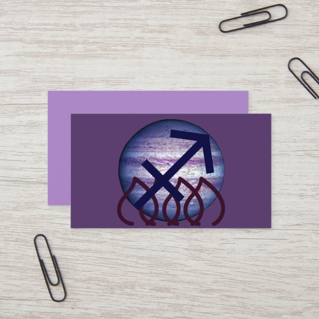 Tarjeta De Visita Sagitario (Anverso/Reverso In Situ)