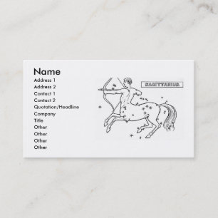 Tarjeta de visita Sagittarius