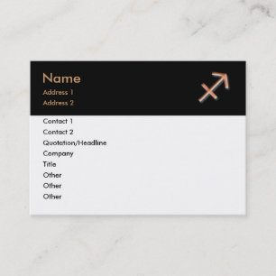 Tarjeta de visita Sagittarius