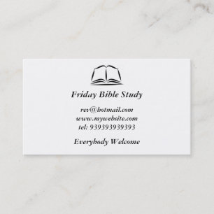 Tarjeta De Visita Sagrada Biblia