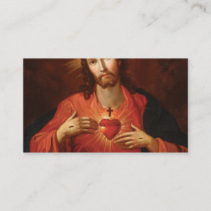 Tarjeta De Visita Sagrado Corazón De Jesús