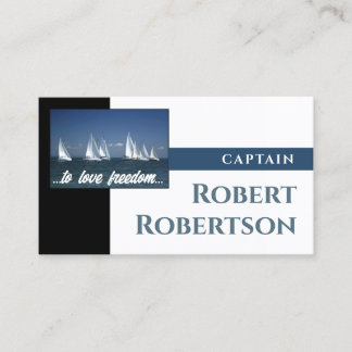 Tarjeta De Visita Sail Boat Captain Ship Nautical Card