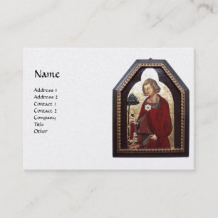 Tarjeta De Visita SAINT GALGANO, oro metálico blanco negro