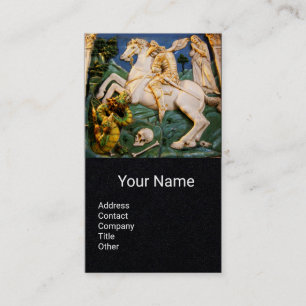 Tarjeta De Visita Saint George,Dragonm,Papel monograma Princesa