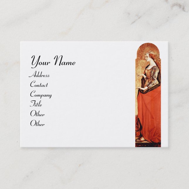 Tarjeta De Visita SAINT MARY MAGDALENE White (Anverso)