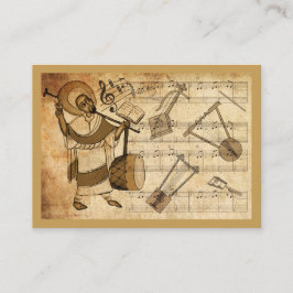 Tarjeta De Visita Saint Yared & The Ethiopian Music Instrument