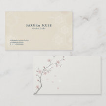 Sakura Business Card – Minimal Japanese Premium 