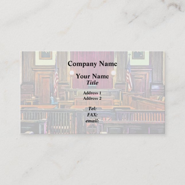 Tarjeta De Visita Sala de audiencias (Anverso)