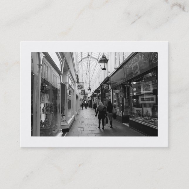 Tarjeta De Visita Sala de compras (bordeada) (Anverso)