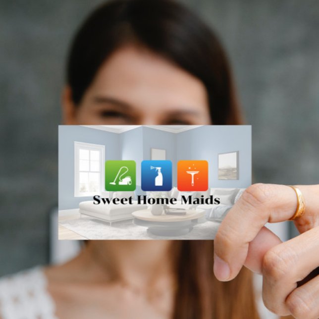 Tarjeta De Visita Sala de estar moderna | Limpieza de iconos (Subido por el creador)