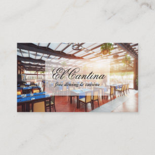 Tarjeta De Visita Sala de restaurante