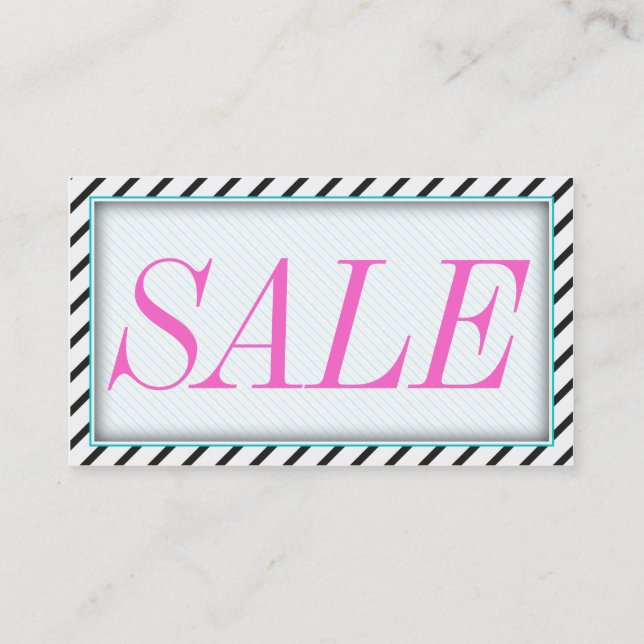 Tarjeta De Visita Sale Minikarten (Reverso)