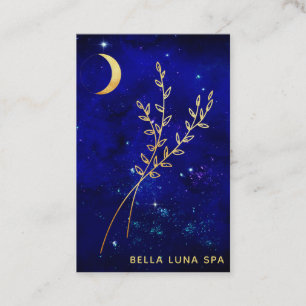 Tarjeta De Visita *~* Salen de la rama de la luna de oro azul