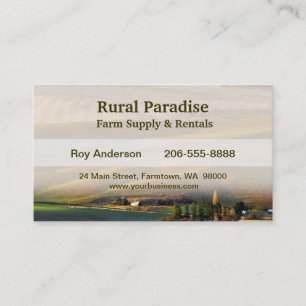 Tarjeta De Visita Salida del sol de Palouse