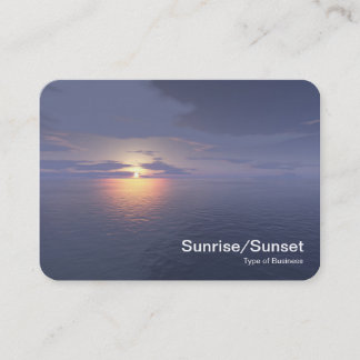 Tarjeta De Visita Salida del sol/puesta del sol