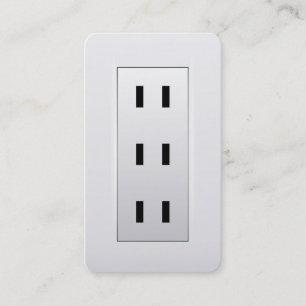 Tarjeta De Visita Salida eléctrica de electricidad