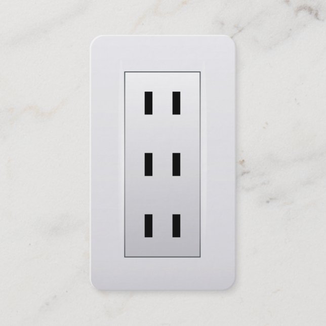 Tarjeta De Visita Salida eléctrica de electricidad (Anverso)