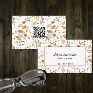 Tarjeta De Visita Salidas bohemias con código QR