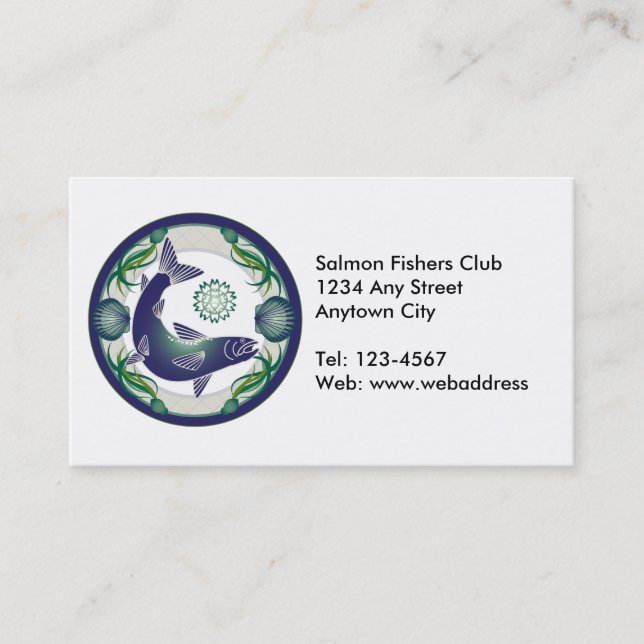 Tarjeta de visita Salmon (Anverso)