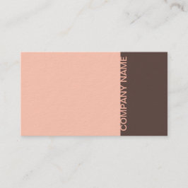 Tarjeta De Visita Salmon Brown Modern