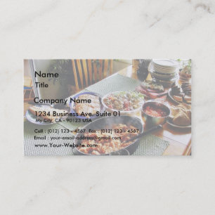 Tarjeta De Visita Salmones de la comida