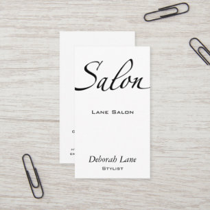 Tarjeta De Visita Salón